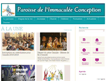 Tablet Screenshot of immaculee-conception.net